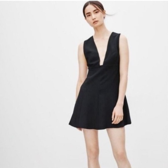 Aritzia Wilfred Suede Mini Dress in Black - Picture 4 of 10